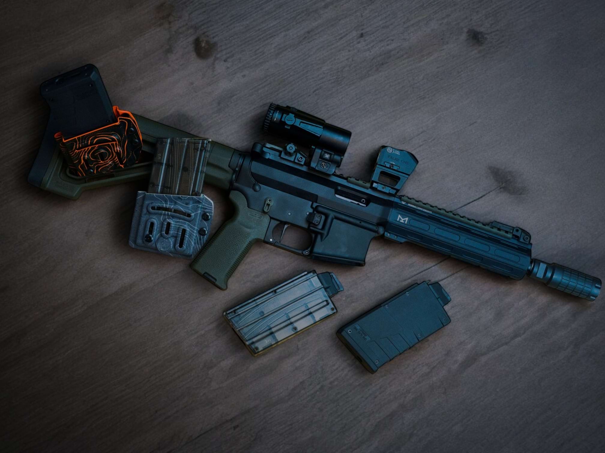 AR15 mit Nordic Wechselsystem GM AR15 Mag Pouch